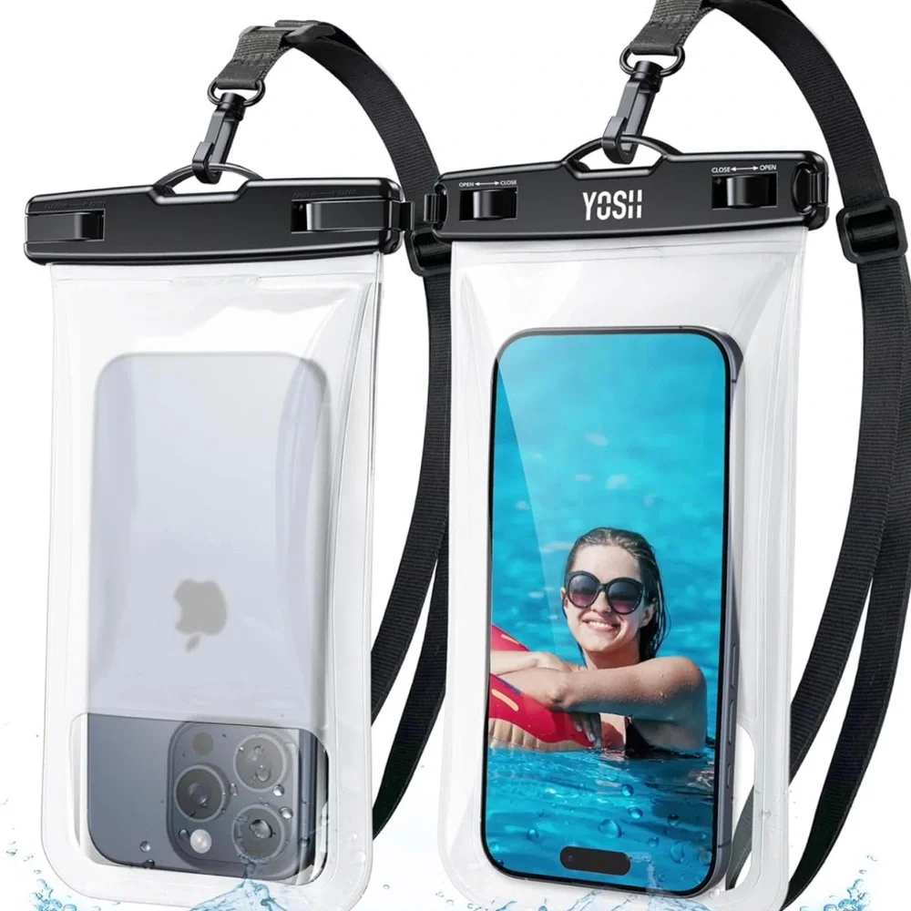 YOSH IPX8 Floating Waterproof Phone Pouch for phones up to 7.5